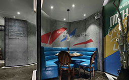 China Guangdong Mr sun restauarnt furniture-wood dining table and antique round back dining chair, leather booth sofas