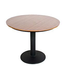 MDF bistro round tables_round laminate dinning tables_wood restaurant tables 1220