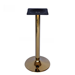 rose golden curved table base_chrome dinning room table legs_restaurant brass table base 1945