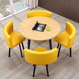 restaurant table and chairs 3017_modern round table and chairs_cafeteria wood table and chairs