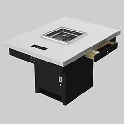 __marble hot pot tables 4222