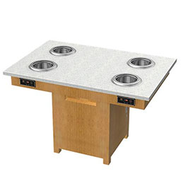 __marble hot pot tables 4227