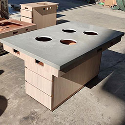 __marble hot pot tables 4229