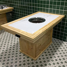 __marble hot pot tables 4234