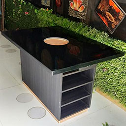 __marble hot pot tables 4238