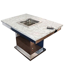 __marble hot pot tables 4239