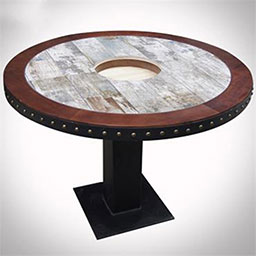 __marble hot pot tables 4266