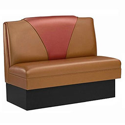 restaurant booth seating 5012_retro diner bench seating_antique 50s diner bench