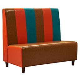 restaurant booth seating 5056_colorful restaurant dining booth_cheap leather banquette seating