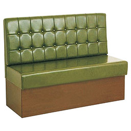 restaurant booth seating 5060_storage leather seating booths_commercial leather dining booth