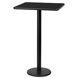 restaurant bar tables 6102_black iron bar table_restaurant wood high table