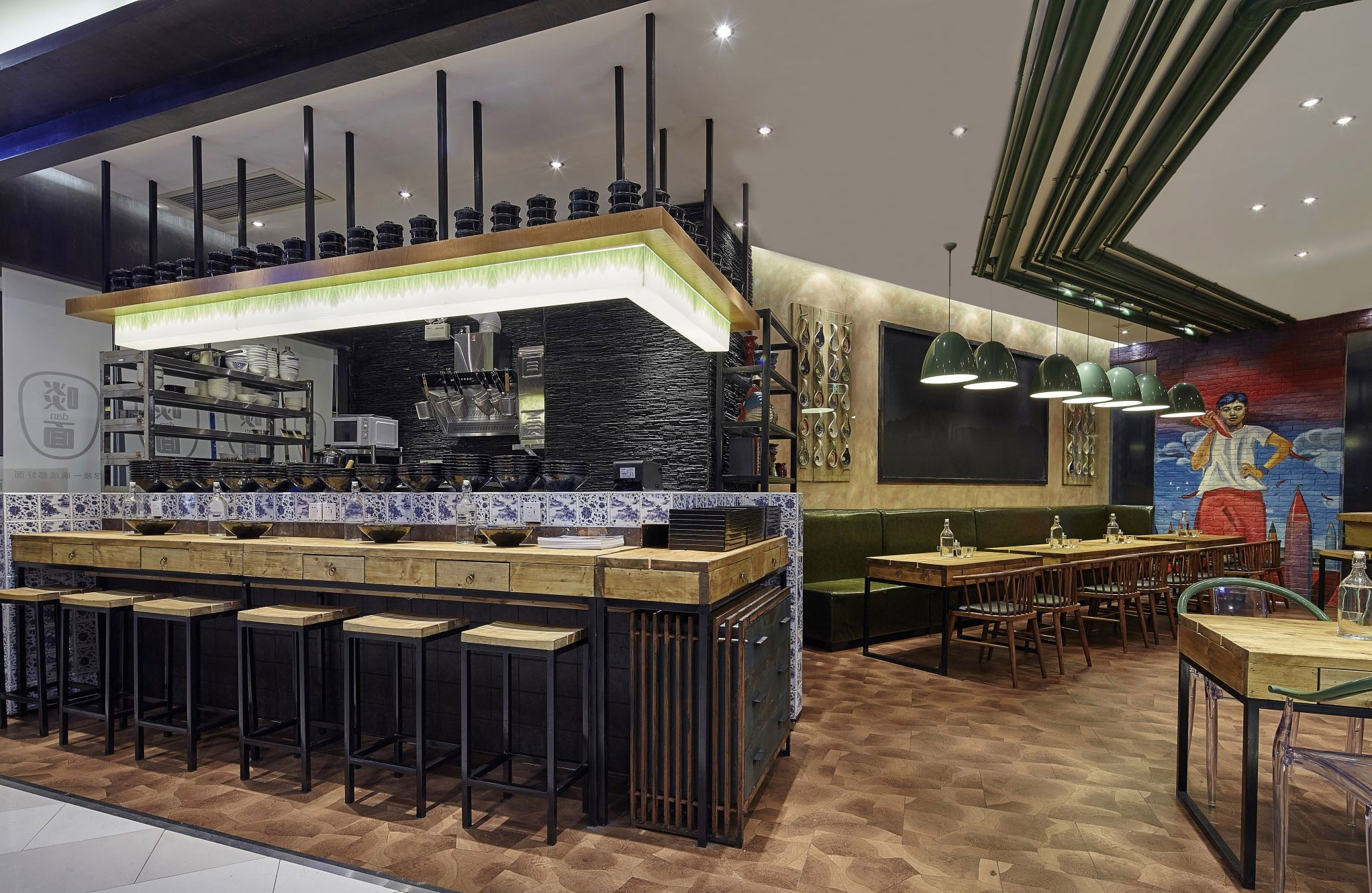 China Jinjiang danmian restaurant furniture_loft style iron high bar tables and high bar stools