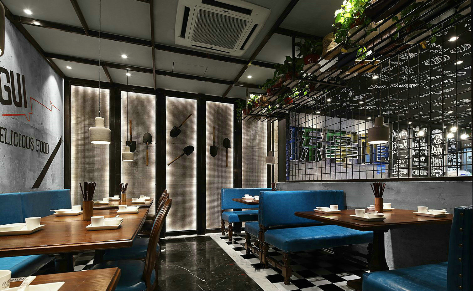 China Guangdong Mr sun restauarnt furniture_restaurant antique wood table and leather booth seating set