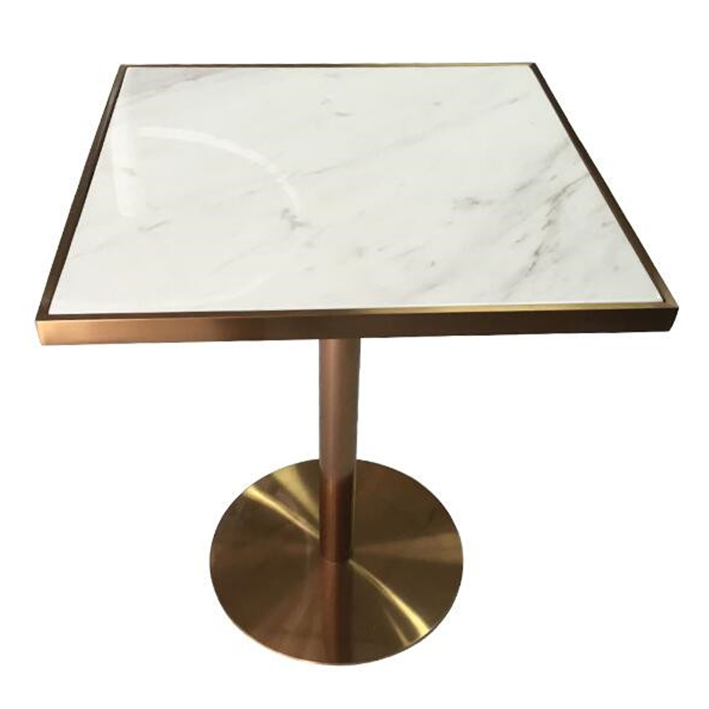 Cheaper 2 seat square restaurant marble tables white quartz stone dining table top with round steel table base Cheaper 2 seat square restaurant marble tables white quartz stone dining table top with round steel table base, cheap white restaurant marble tables 1506