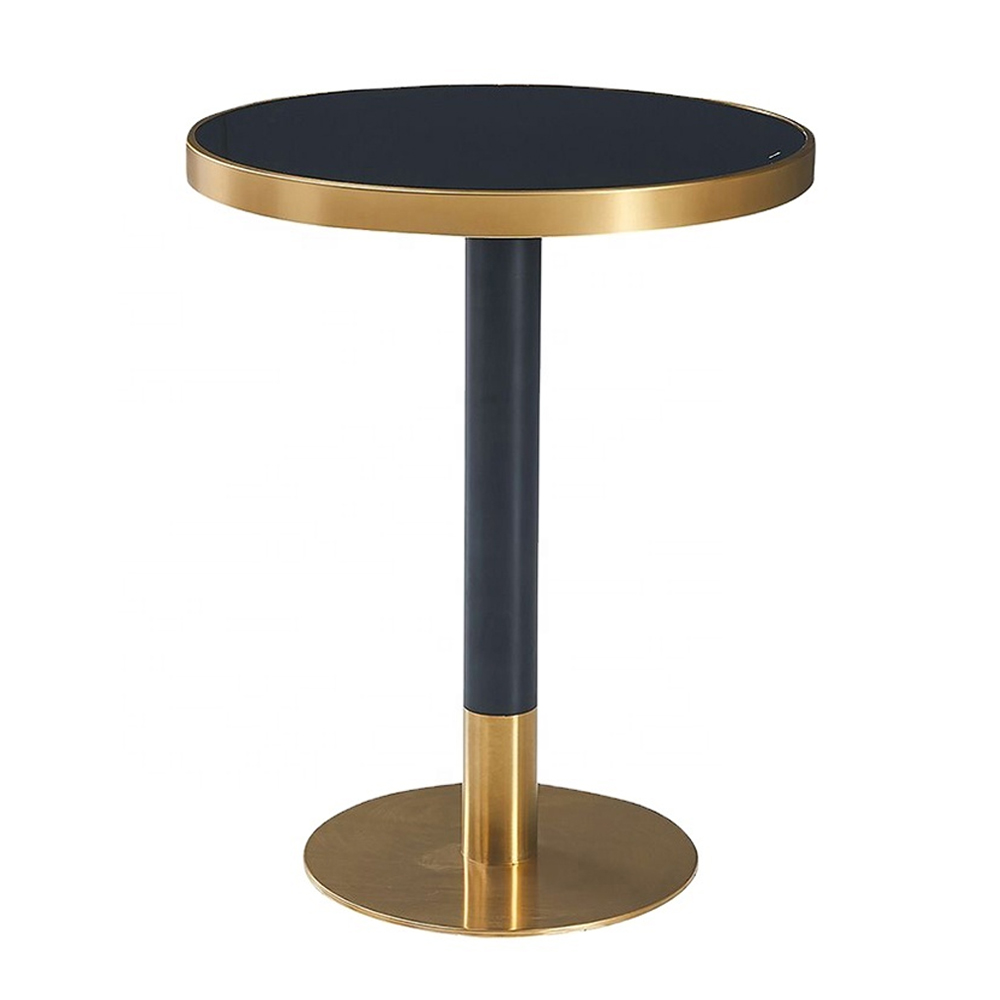 marble restaurant tables 1509_black quartz diner tables_round quartz stone dining tables