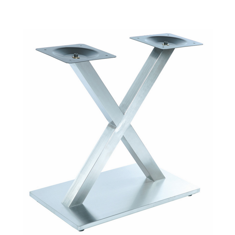 restaurant steel tables base 1931_X shape cafe table legs_X shape steel table base