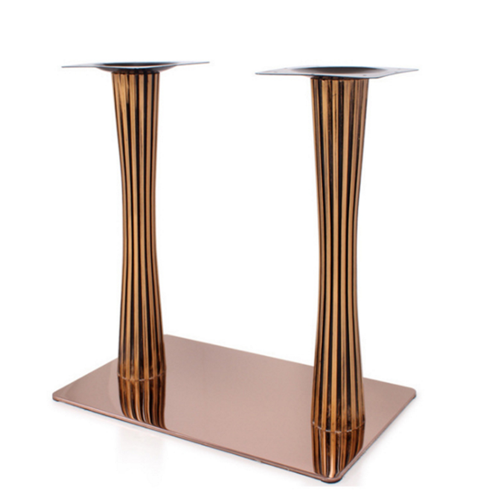 restaurant brass table base 1947_rome pillars iron table legs_gold color rome pillars table legs