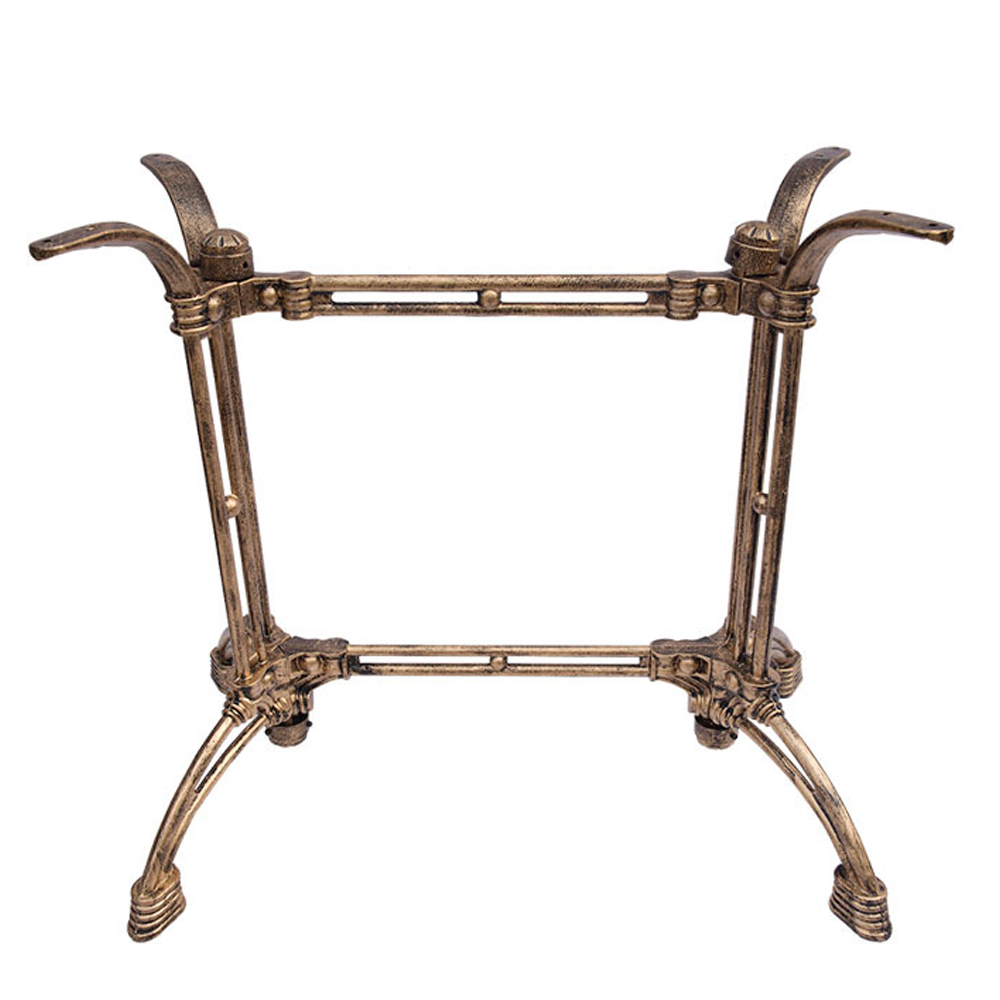 restaurant brass table base 1951_antique claw iron table base_4 seat claw shape table base