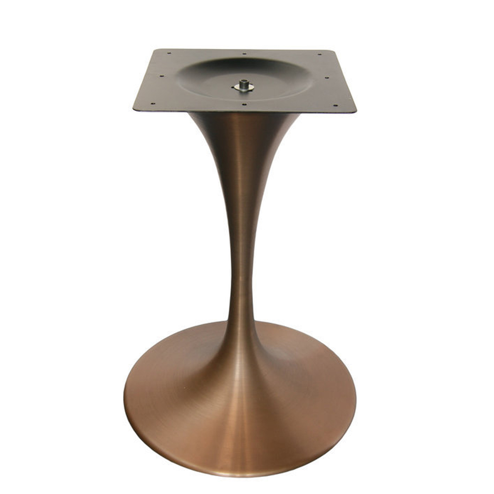 restaurant brass table base 1955_brass tulip dining table base_classic tulip table base