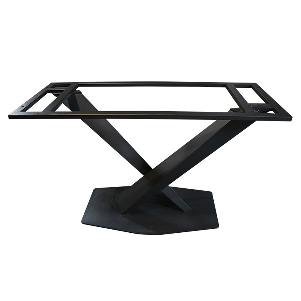 restaurant iron tables base 1963_V shape modern iron table legs_customize V shape table base