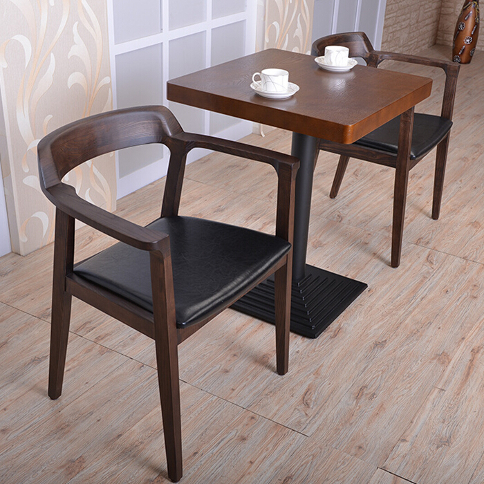 restaurant table and chairs 3009_Nordic wood chairs and table_wood arm chairs and table set