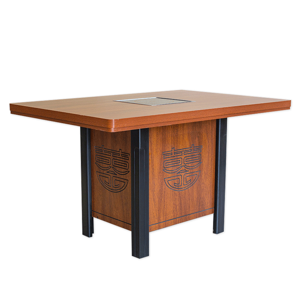 wooden hot pot tables 4007_Chinese hot pot tables_plywood hot pot table