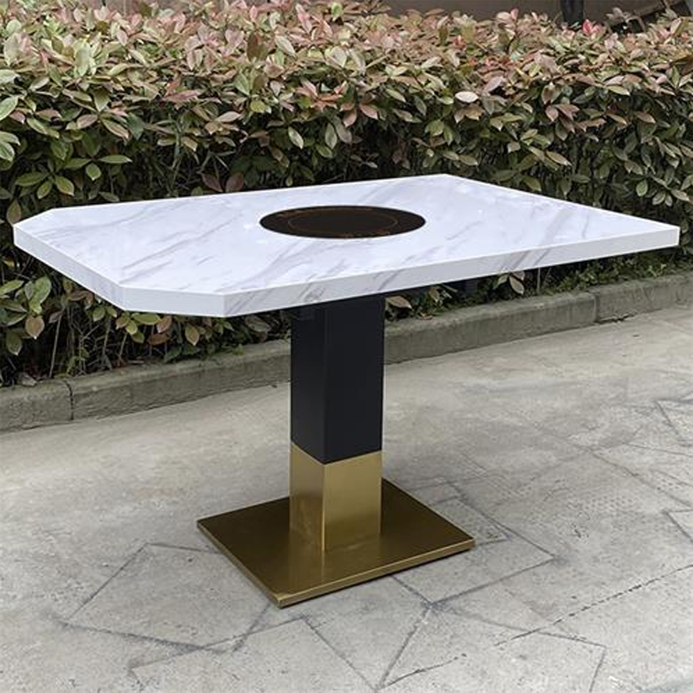 marble hot pot tables 4208_marble bbq dining table_smokeless hot pot table