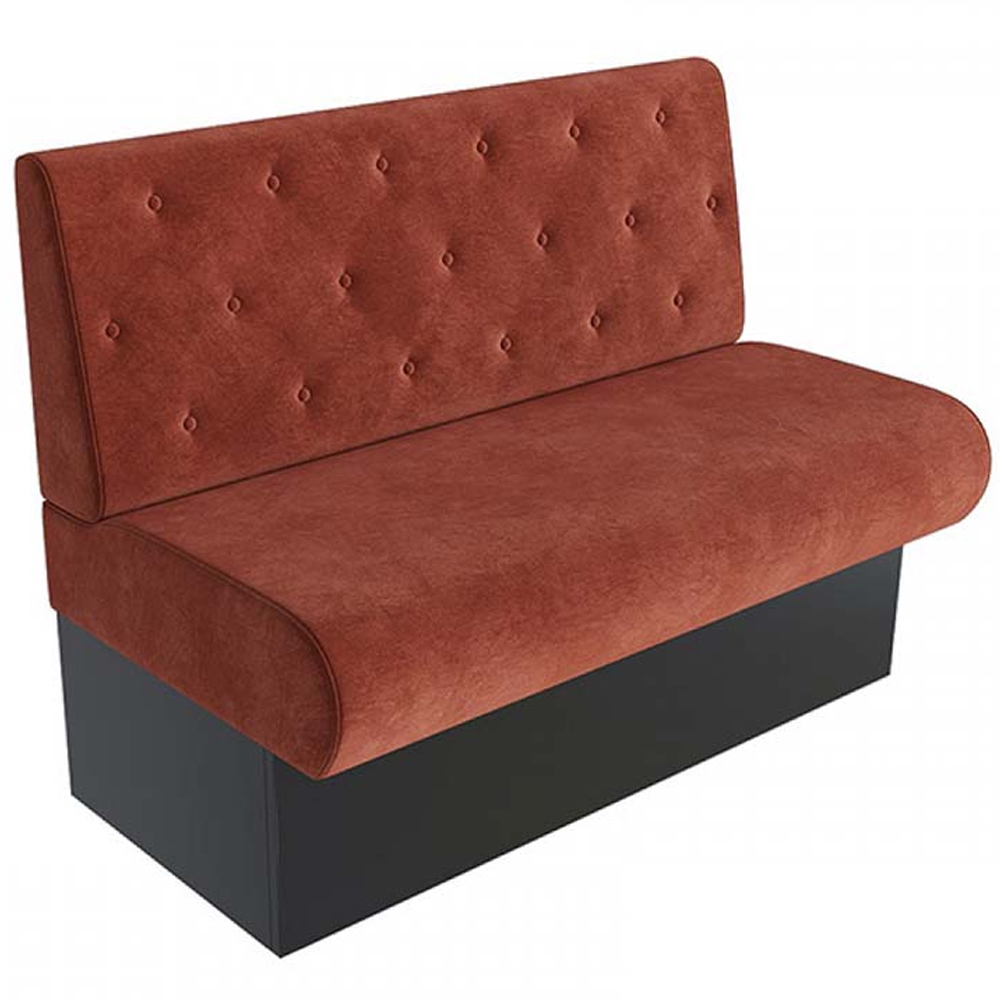 restaurant booth seating 5031_cafeteria fabric bench seating_red fabric upholstered booths