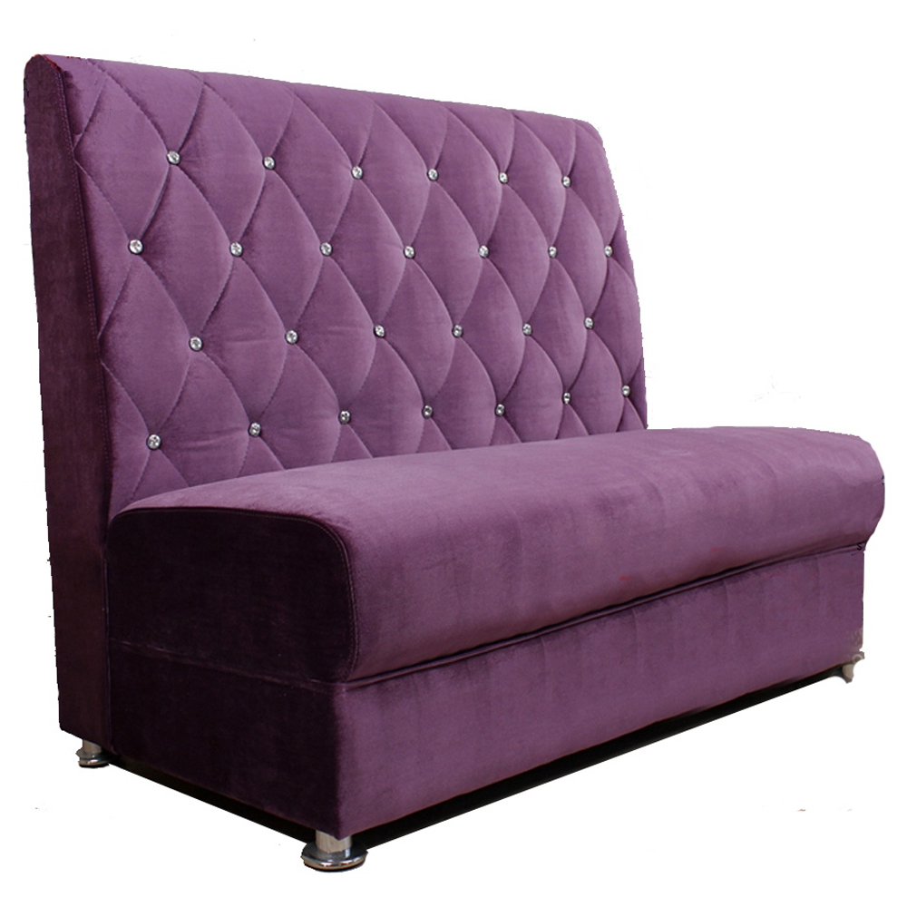 restaurant booth seating 5032_cheaper fabric booth seating_purple fabric dining booths