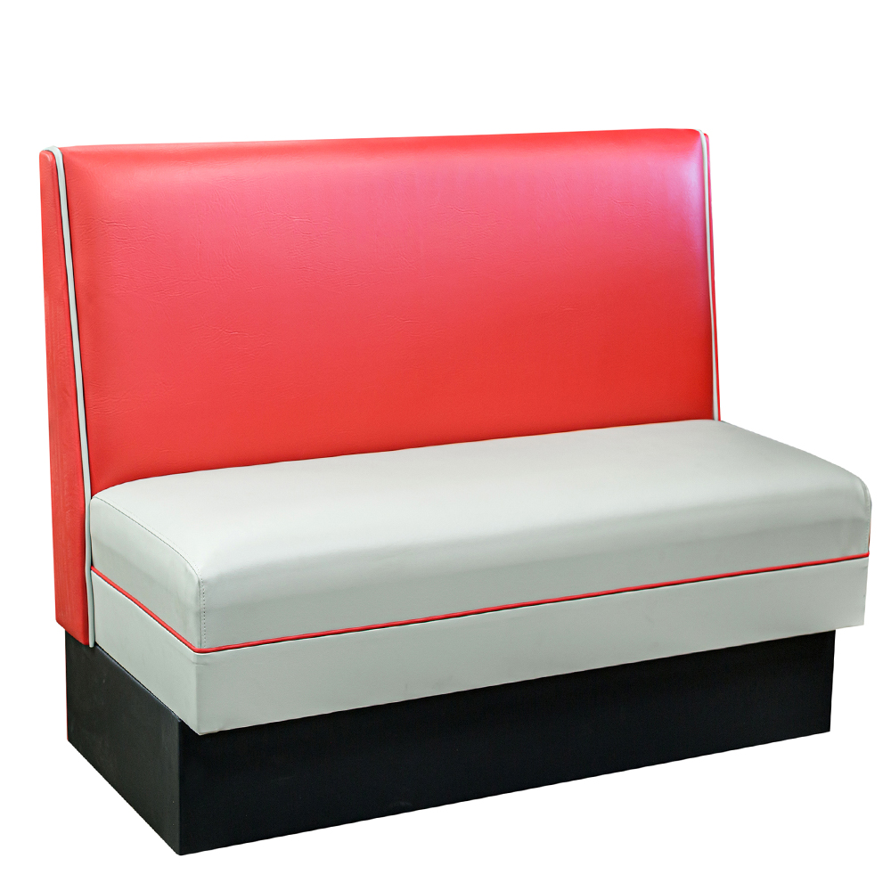 restaurant booth seating 5035_red back leather booths_coffee leather booth seating