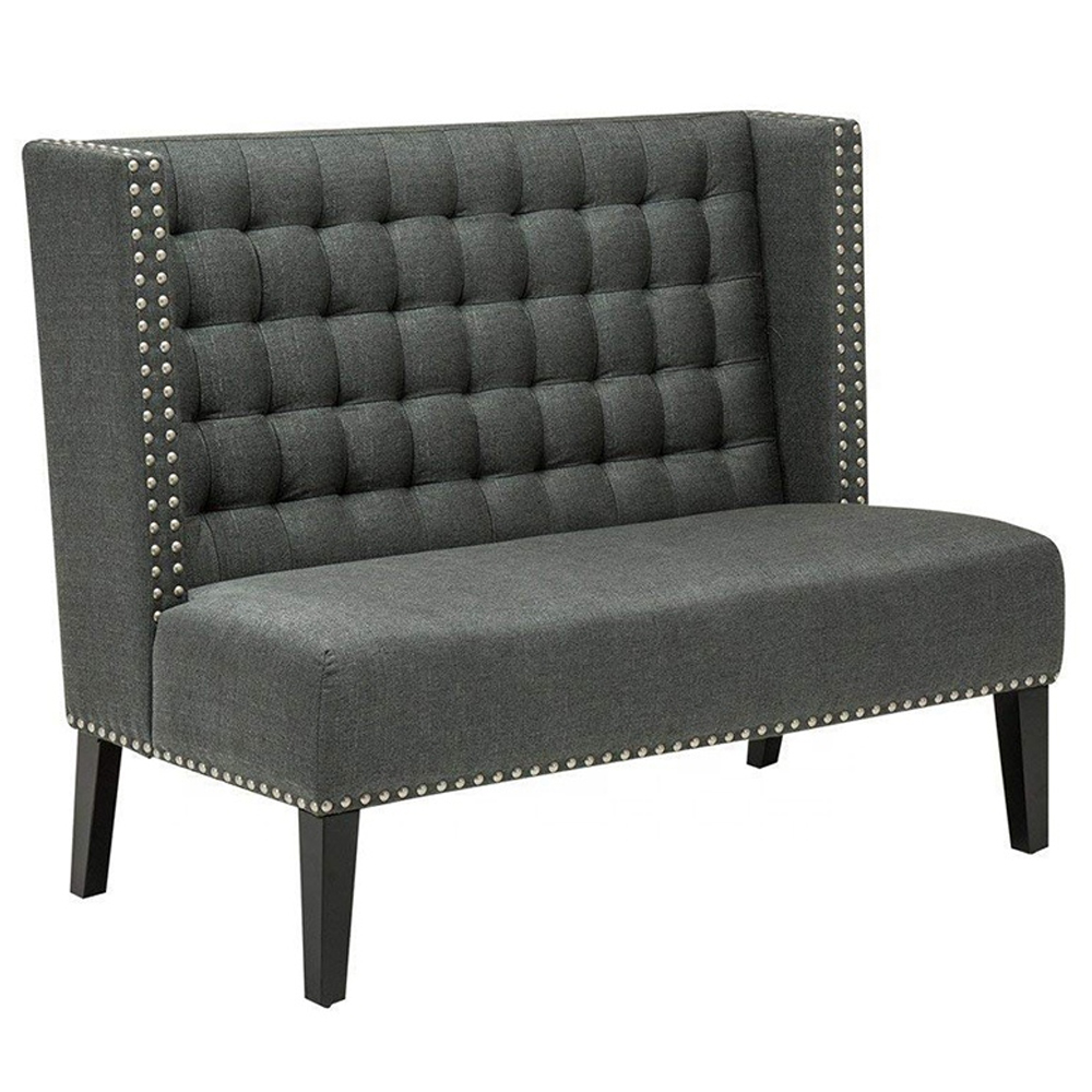 restaurant booth seating 5067_retro fabric dining bench_antique fabric coffee bench