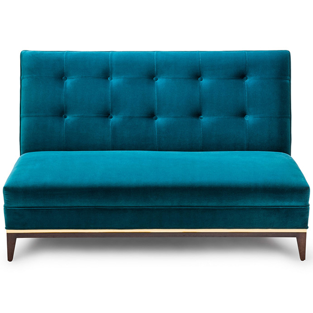 restaurant booth seating 5213_luxury velvet lobby sofa_button velvet hotel sofa