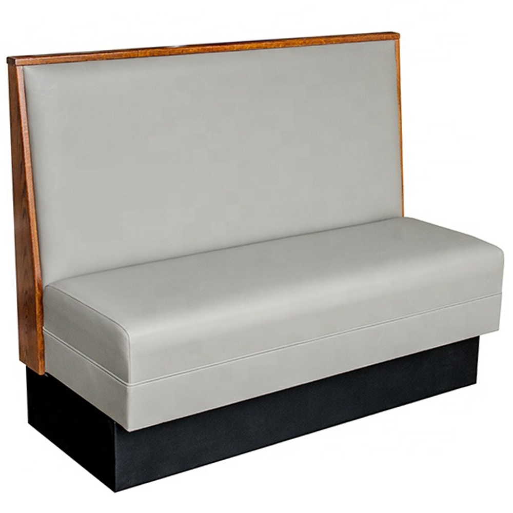 wood restaurant booths_bistro modern wood booth_wholesale solid wood restaurant booths with grey vinyl upholstery bistro/restaurant modern wood booth seating wood restaurant booths_bistro modern wood booth_restaurant booth seating 5262