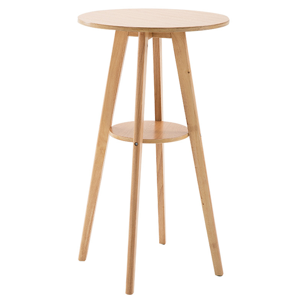 restaurant bar tables 6005_new wood round high tables_2 layer wood high bar tables