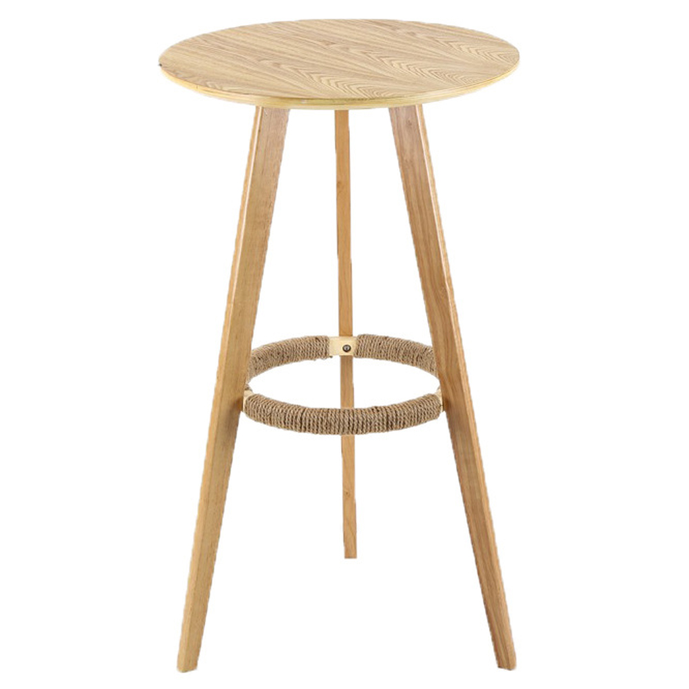 restaurant bar tables 6006_rustic round ash high bar tables_coffee round wood bar tables