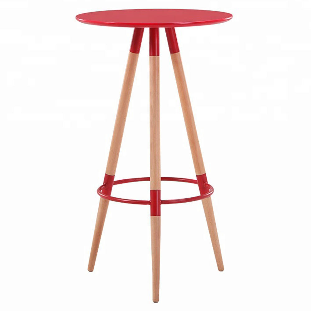restaurant bar tables 6011_simple cafe high tables_red painting bistro high tables