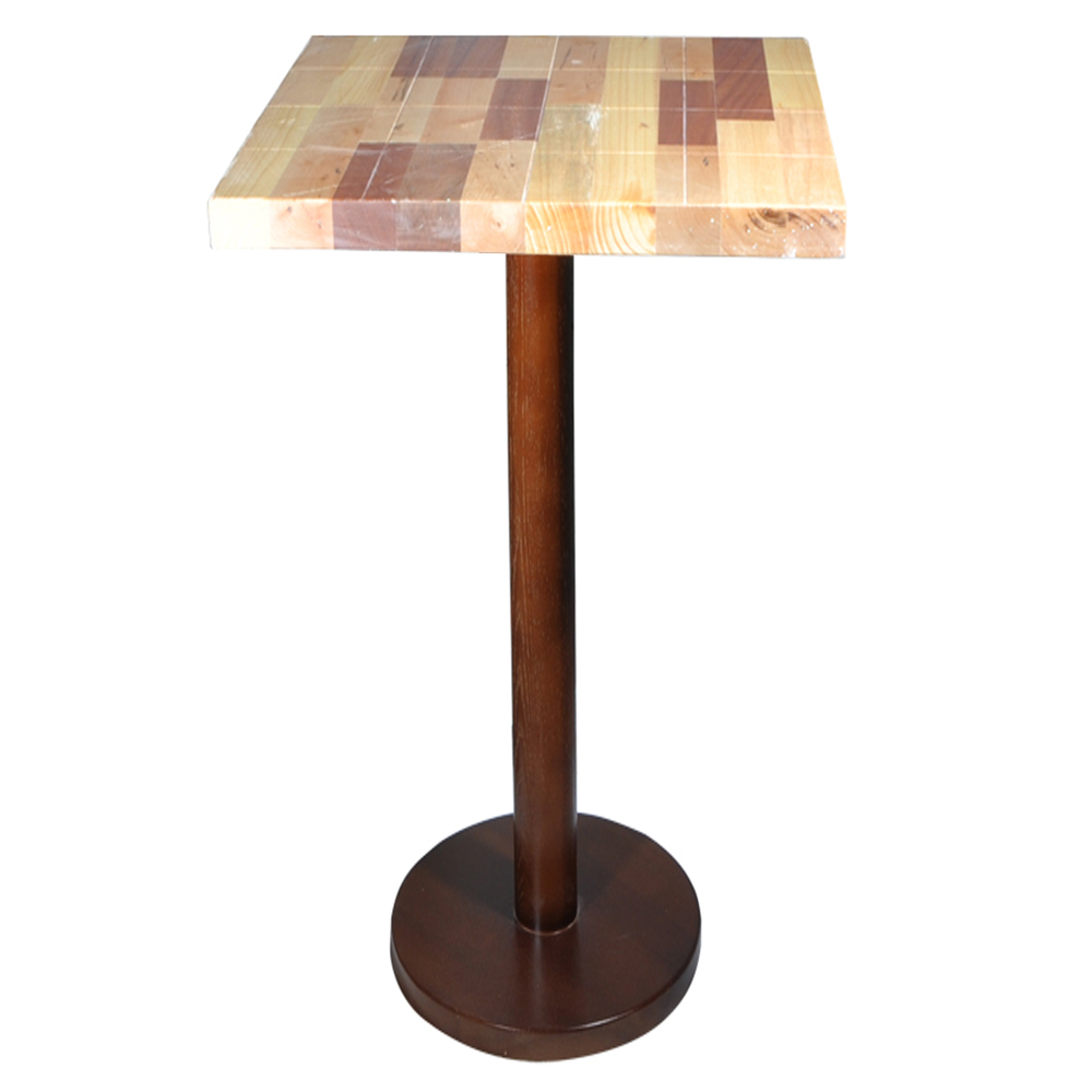 restaurant bar tables 6018_modern wood high bar tables_square wood high bar tables