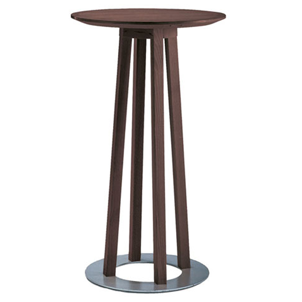 restaurant bar tables 6019_oak round high bar tables_restaurant wood high bar tables