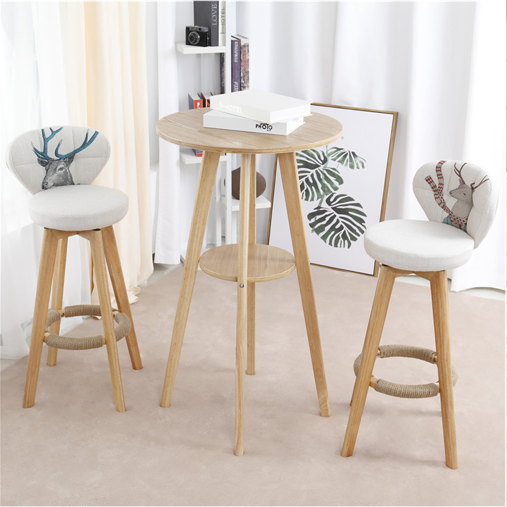 bar table and chairs set 6601_modern bar table set_wood bar table and chairs