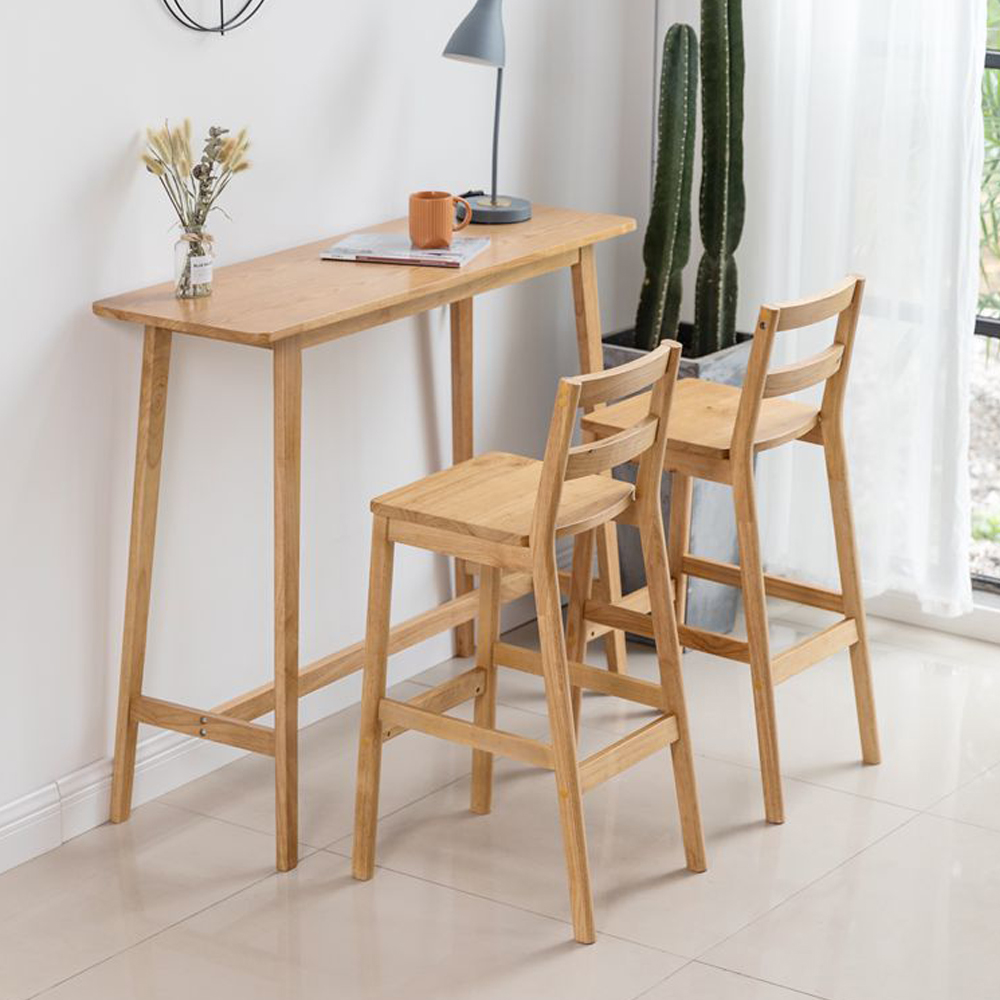 bar table and chairs set 6615_wood pub table and chairs_dining pub wood table set