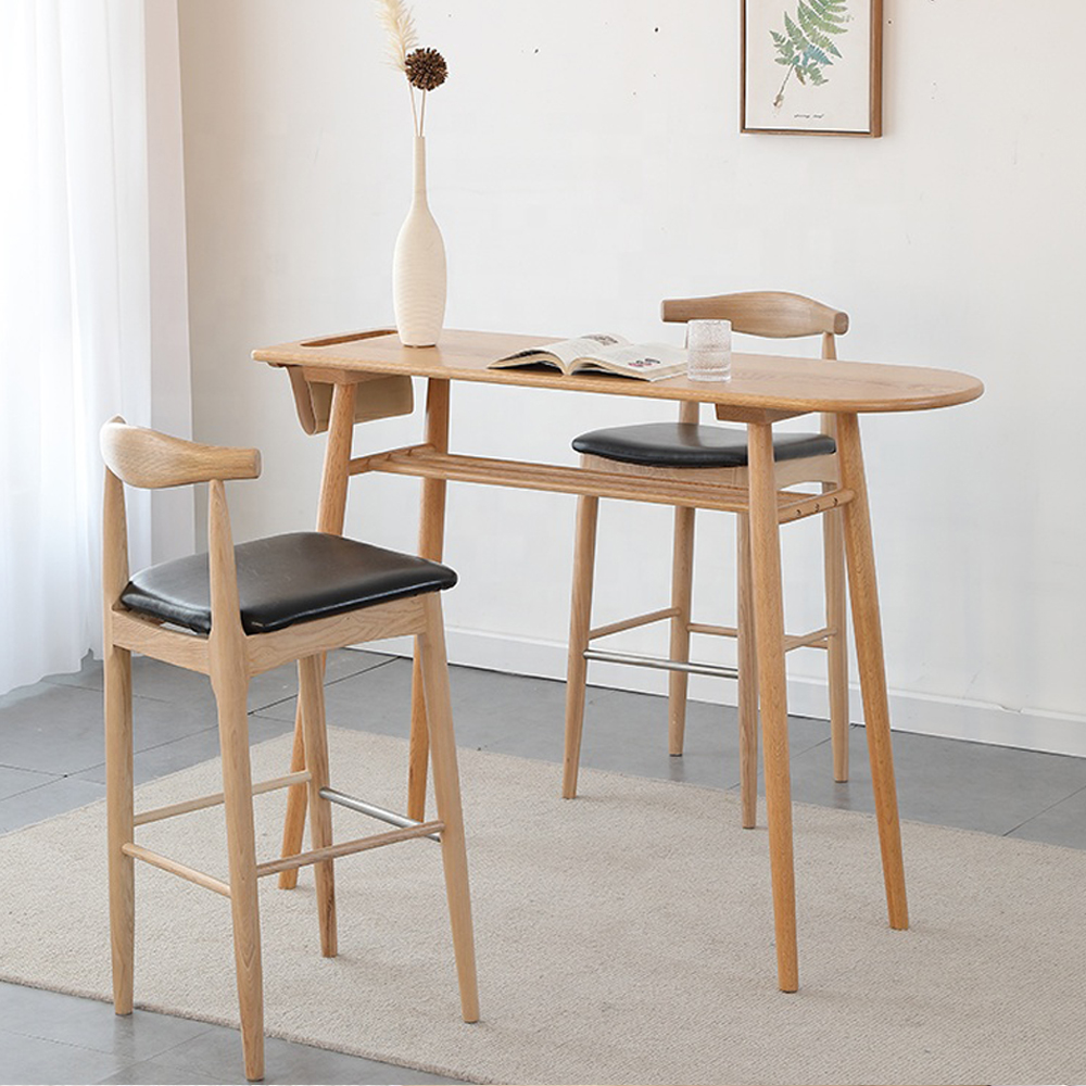 bar table and chairs set 6617_cafeteria bar table and chairs_modern wood bar table set