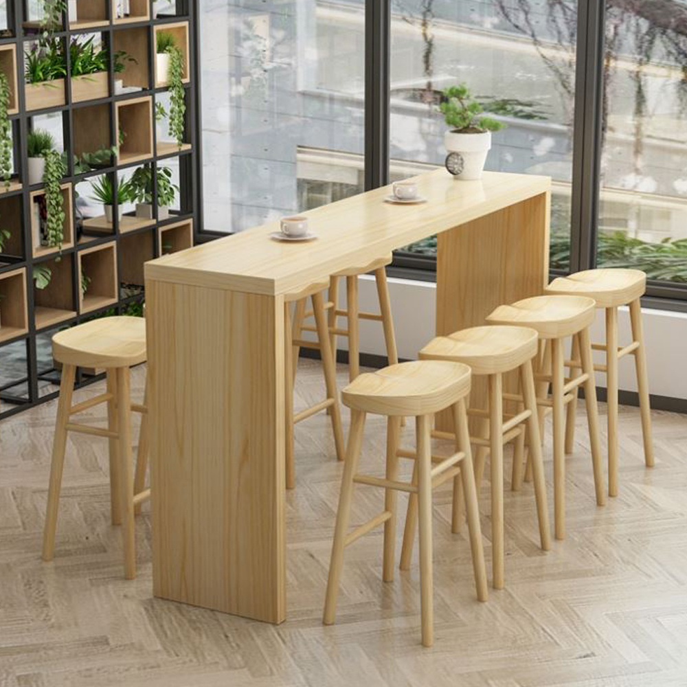 bar table and chairs set 6620_U shape wood cabinet set_modern wood cabinete set